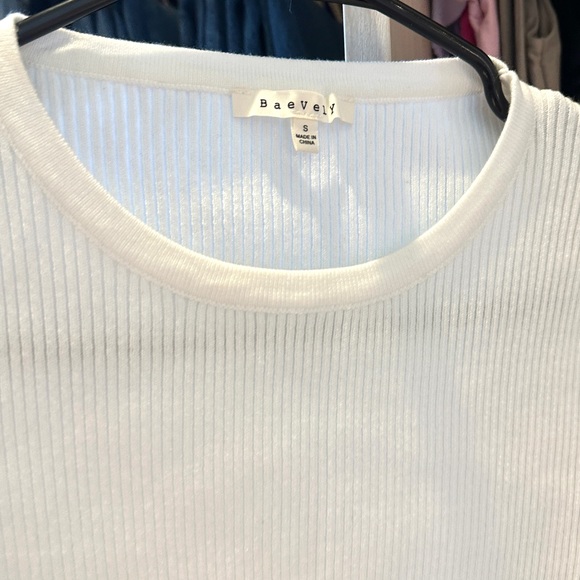 Baevely Rhinestone Cropped Knit Top - Picture 2 of 5